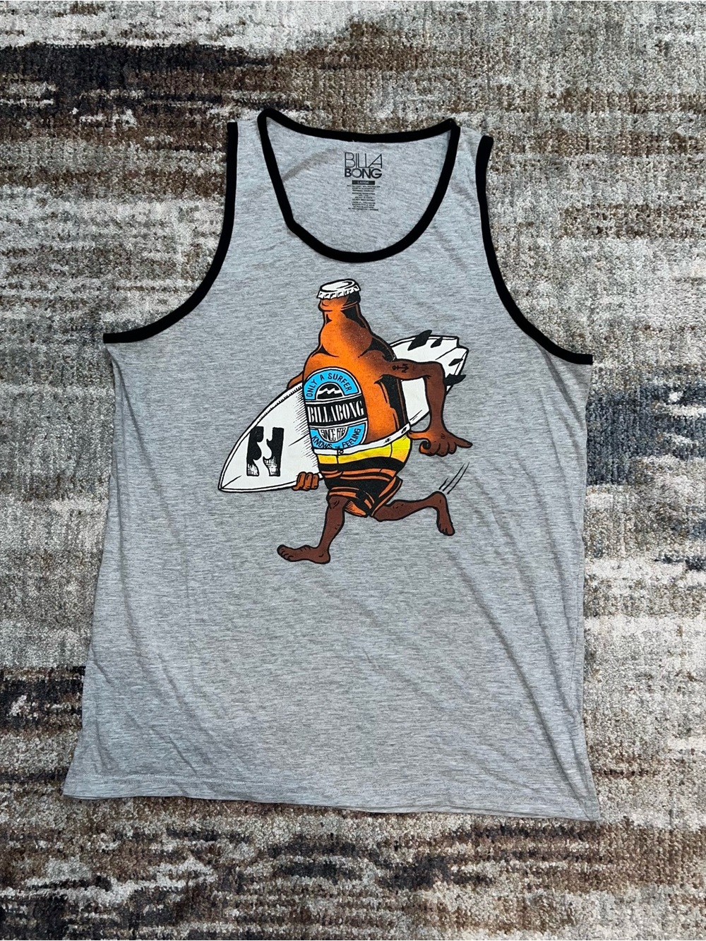 BILLABONG Only a Surfer Tank Top size Large